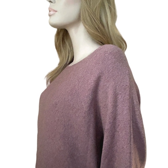 Vila Milano Sweater Super Soft Cotton Blend Pinkish Lilac Pullover Long Sleeve - Picture 4 of 13